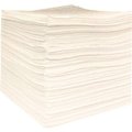 Evolution Sorbent Products Global Industrial Oil Only Sorbent Pads, Lightweight, 15inW x 18inL, White, 200/Pack 670634